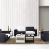 0894 Modern White and Black Sofa Set