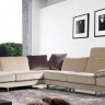 1060 – Beige Fabric Sectional Sofa (Left Facing)