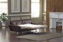 2820 Bonded Leather Sofa Set with Sofa Bed