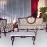 701 Ice Lame Traditional Fabric Sofa Set