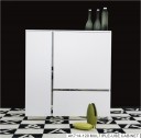 AK714-120 White Lacquer Tall Buffet