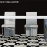 AA835-180 Extendable White Dining Table