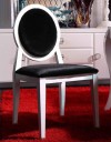 Armani White Lacquer Dining Chair