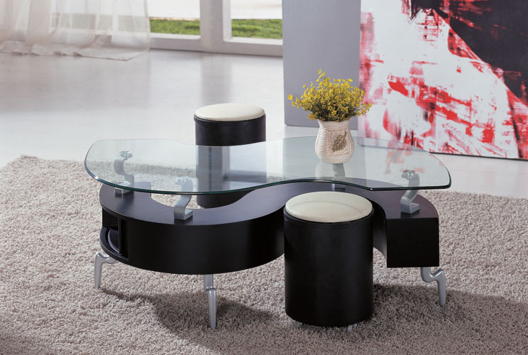 C200 Contemporary "S" shape coffee table Black Design Co