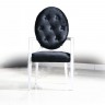 Bella – Black Fabric Dining Chair