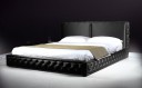 Bianca – Silky Black Modern Platform Bed