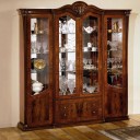 Klassica – Classic Italian Walnut 4 Door China Cabinet