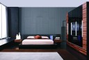 Alaska Night Modern Black Lacquer Bed