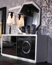 AA6808A Armani Modern Black Crocodile Texture Buffet