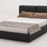 B88 Black Full Leather Bed