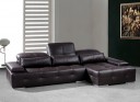 Sorrento Modern Chocolate Brown Sectional Sofa