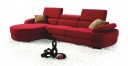 1020 – Red Fabric Sectional Sofa